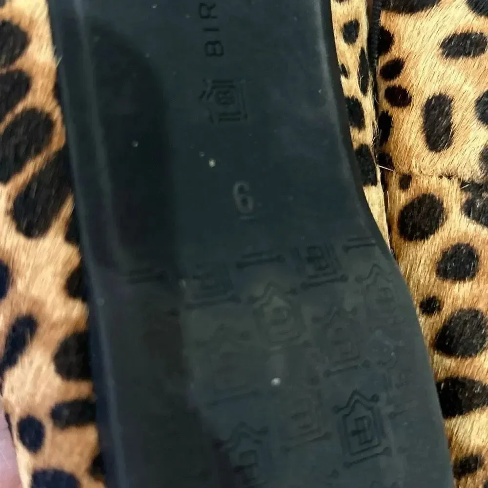 Birdies leopard print for flats size 6